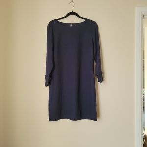 Banana Republic Navy Long Sleeve Dress with Ruffle Cuffs